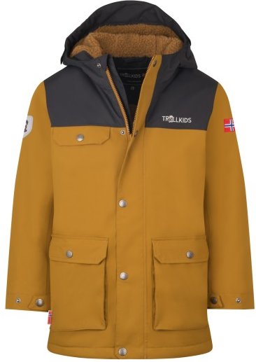 Trollkids - Kid's Gudvangen Jacket - Parka Gr 140 braun