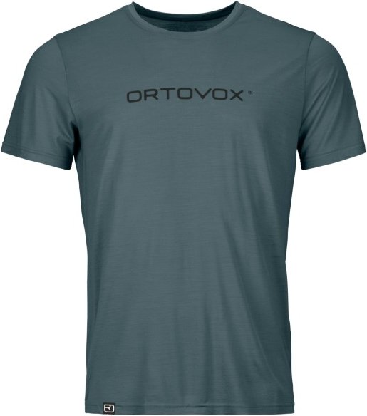 Ortovox - 150 Cool Brand T-Shirt - Merinoshirt Gr L blau/grau
