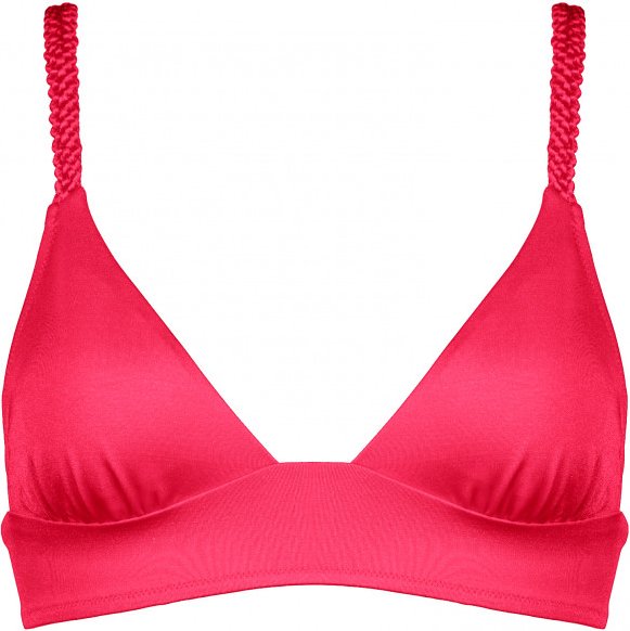 Watercult - Women's Makramé Love Bikini Top 7039 - Bikini-Top Gr 40 - Cup: C rosa/rot