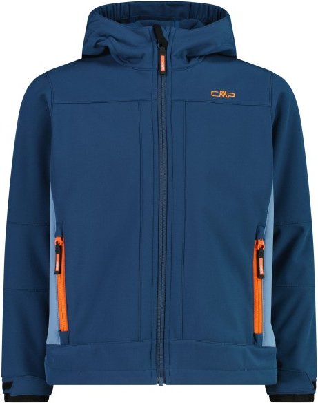 CMP - Boy's Jacket Fix Hood Softshell - Softshelljacke Gr 128 blau