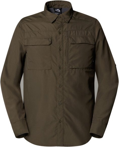 The North Face - L/S Sequoia Shirt - Hemd Gr M braun