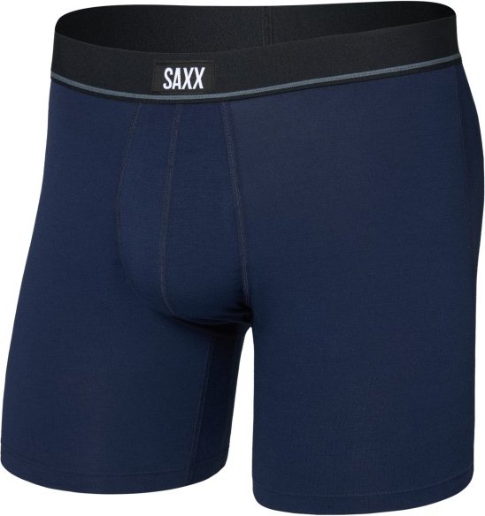 Saxx - Essential Cotton Boxer Brief Fly - Alltagsunterwäsche Gr S blau