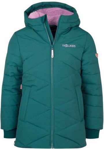 Trollkids - Girl's Bergen Coat - Mantel Gr 98 türkis