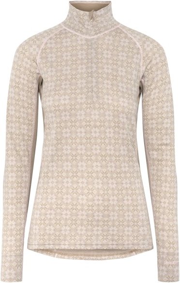 Thumbnail - Kari Traa - Women's Rose Light Half Zip - Merinounterwäsche Gr M beige
