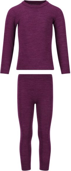 Thumbnail - ZIG ZAG - Kid's Terry Merino Wool Ski Underwear - Merinounterwäsche Gr 98/104 tawny port