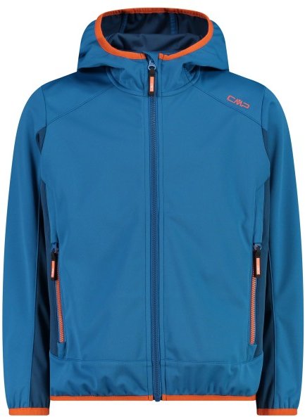 Thumbnail - CMP - Kid's Jacket Fix Hood - Softshelljacke Gr 110 blau