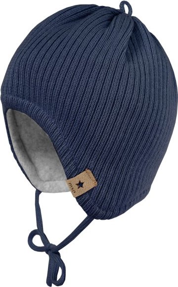 maximo - Baby's Mütze mit Fleecefutter - Mütze Gr 41-43 cm blau