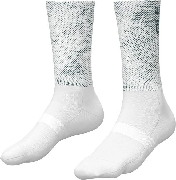Alé - 21cm Aero Socks - Radsocken Gr 48-50 - XL grau/weiß
