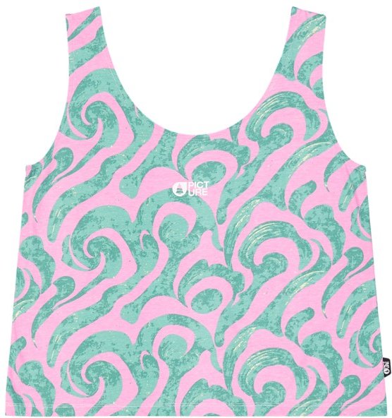 Picture - Women's Silya Printed Tank - Top Gr M türkis
