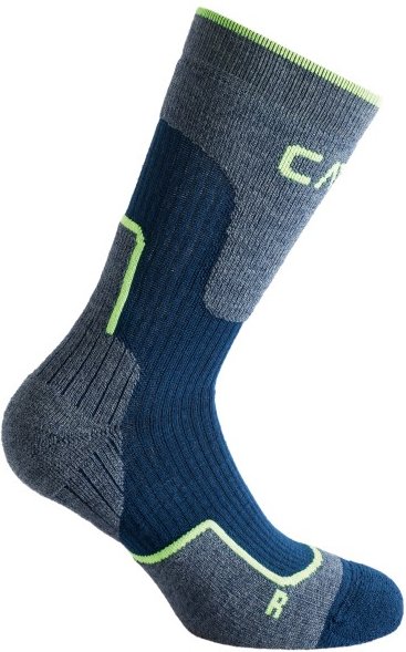 Thumbnail - CMP - Trekking Sock Wool Mid - Wandersocken Gr 43-45 blau