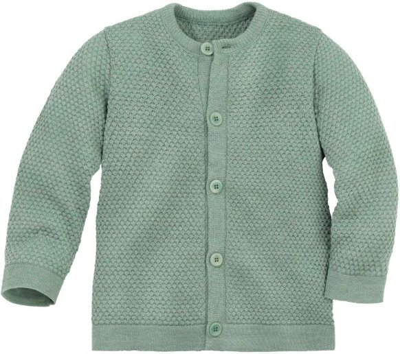 disana - Wabenstrick Jacke - Merinojacke Gr 122/128 türkis