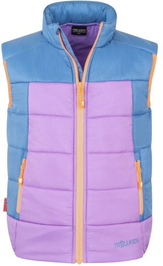 Thumbnail - Trollkids - Kid's Hardanger Vest - Kunstfaserweste Gr 110 lila