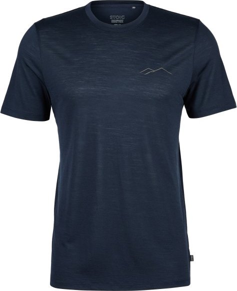 Stoic - MerinoChill MMXX. Göteborg Print Tee - Merinoshirt Gr 4XL blau