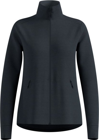 Thumbnail - Odlo - Women's Mid Layer Full Zip Grid Fleece - Fleecejacke Gr XS schwarz/blau