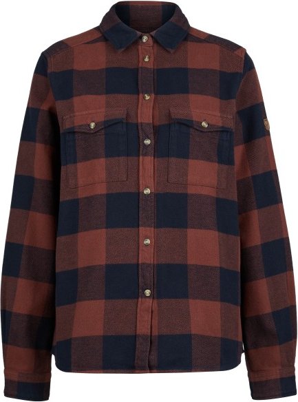 Fjällräven - Women's Övik Heavy Flannel Shirt - Hemd Gr XS braun