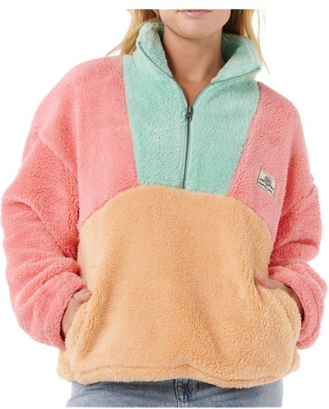 Thumbnail - Rip Curl - Women's Block Party Polar Fleece - Fleecepullover Gr S beige