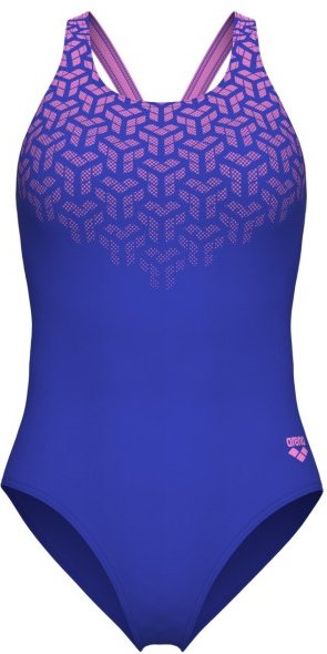 Thumbnail - Arena - Women's Kikko V Swimsuit V Back Graphic - Badeanzug Gr 34 blau