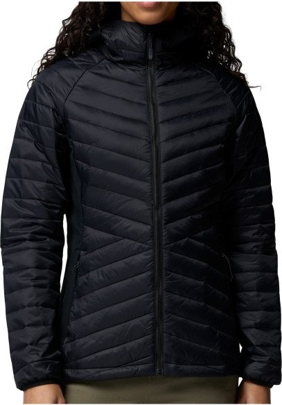 Columbia - Women's Powder Pass III Hybrid Hooded Jacket - Kunstfaserjacke Gr XS schwarz