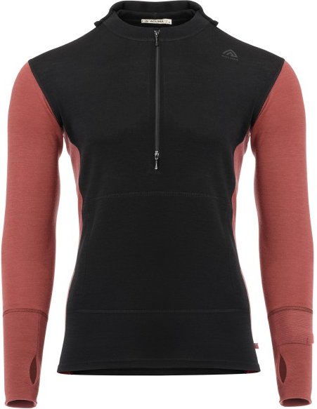 Aclima - Warmwool Hood Sweater Net - Merinopullover Gr S schwarz