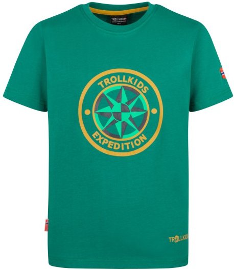 Trollkids - Kid's Windrose T - T-Shirt Gr 98 grün