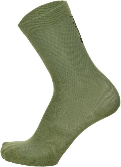 Santini - Cycling High Socks Q-Skin Puro - Radsocken Gr 44-47 - XL/XXL oliv
