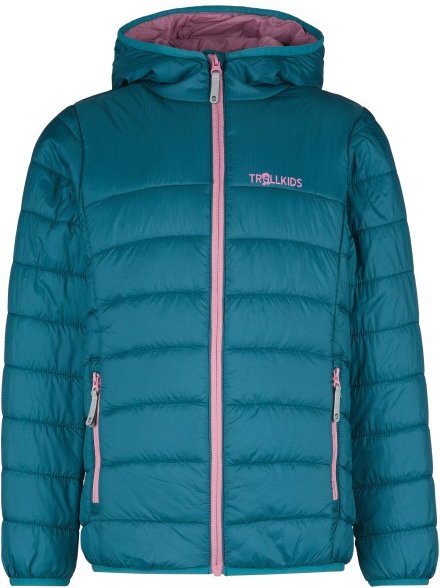 Trollkids - Girl's Eikefjord Jacket - Kunstfaserjacke Gr 98 türkis/blau