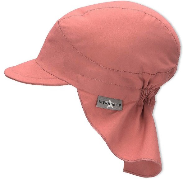 Thumbnail - Sterntaler - Kid's Schirmmütze mit Nackenschutz Uni - Cap Gr 49 cm rosa