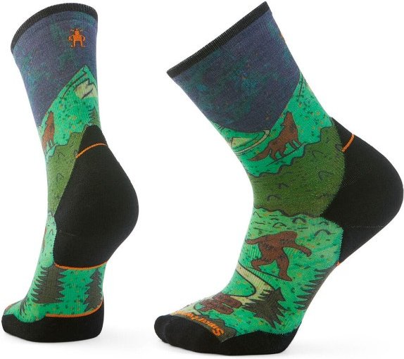 Thumbnail - Smartwool - Trail Run Targeted Cushion Neature Crew Socks - Laufsocken Gr M bunt