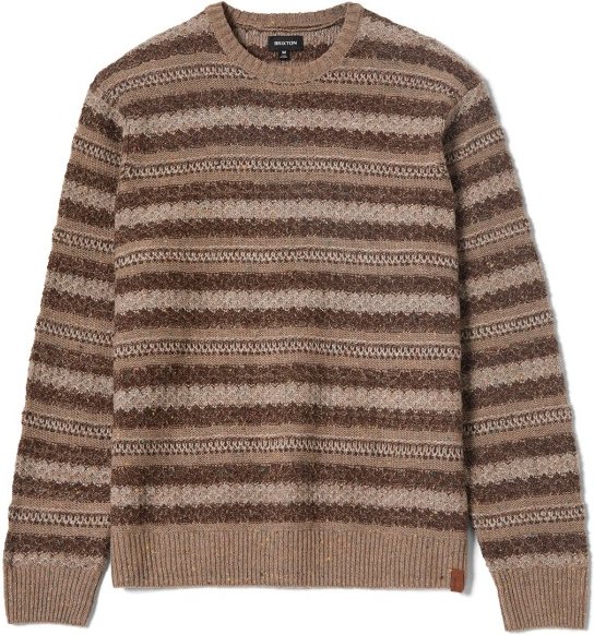 Thumbnail - Brixton - Midnight Crew Sweater - Pullover Gr S braun