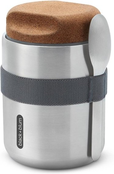 black+blum - Lunch-Thermobecher - Essensaufbewahrung Gr 550 ml grau