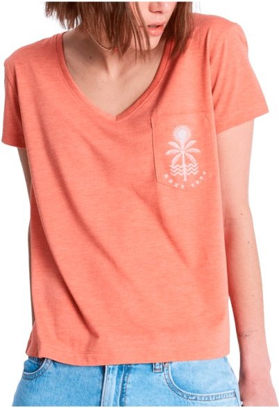 Thumbnail - Roxy - Women's Laguna Green V Neck - T-Shirt Gr L rot