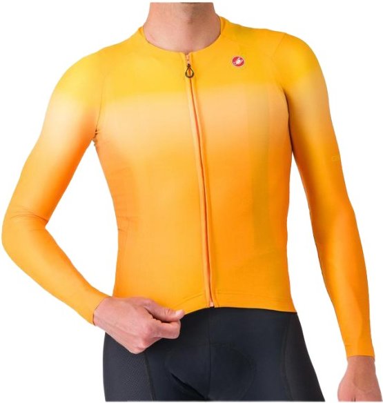 Castelli - UPF Long Sleeve Jersey - Radtrikot Gr XXL orange