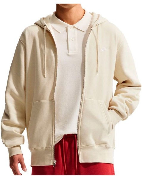 Nike - Club BB Full Zip Hoodie - Hoodie Gr XXL beige