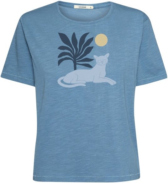 GreenBomb - Women's Panther Leaves Nova T-Shirt - T-Shirt Gr L blau