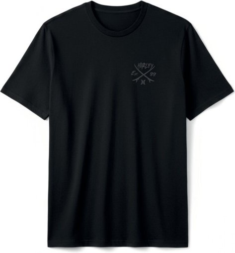 Hurley - Tee S/S Printing Press Evy - T-Shirt Gr XXL schwarz