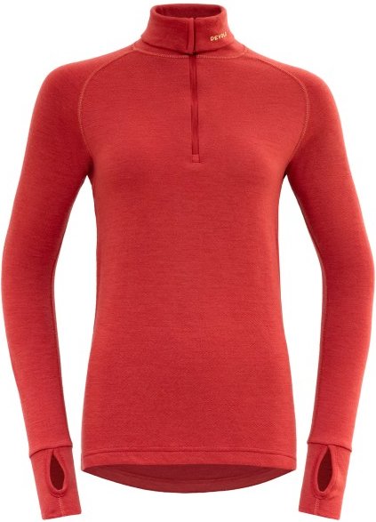 Devold - Expedition Woman Zip Neck - Merinounterwäsche Gr L rot