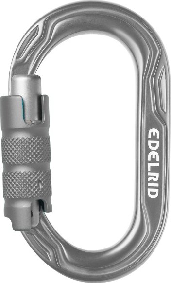 Edelrid - Kiwi Triple - Verschlusskarabiner Gr One Size grau