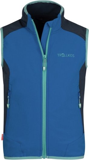 Trollkids - Kid's Balestrand Vest - Windweste Gr 98 blau