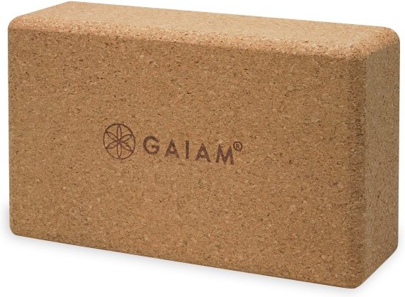 GAIAM - Cork Brick - Yogablock Gr 22,9 x 14 x 7,6 cm braun