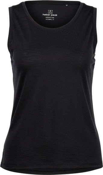 Heber Peak - Women's MerinoCool165 EvergreenHe. Tank - Merinoshirt Gr M schwarz