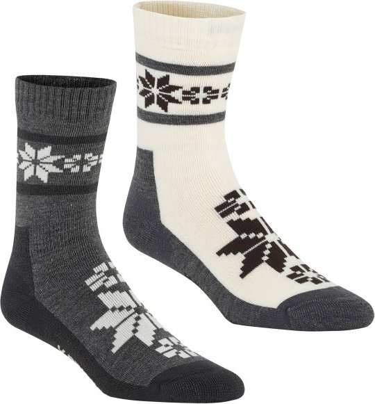 Kari Traa - Women's Rusa Sock 2-Pack - Wintersocken Gr 36-38 grau
