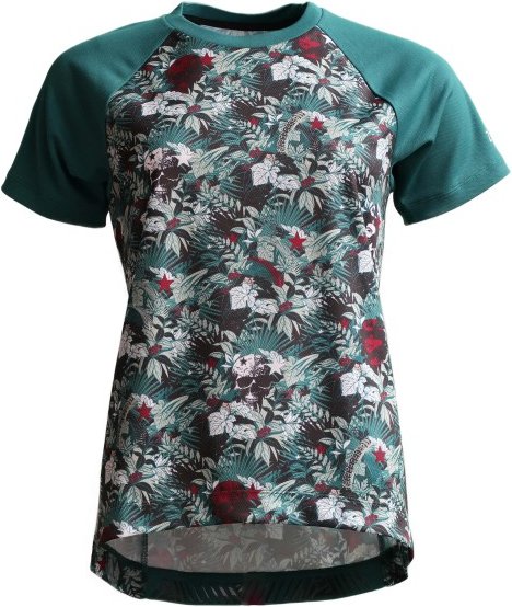 Thumbnail - Zimtstern - Women's Braapz Shirt Print S/S - Radtrikot Gr L grau