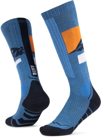 Buff - Merino HW Over The Calf - Skisocken Gr M - EU: 39-41 blau