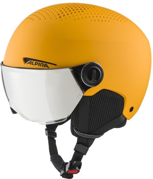Thumbnail - Alpina - Kid's Zupo Visor Q-Lite Mirror S3 - Skihelm Gr 48-52 cm orange