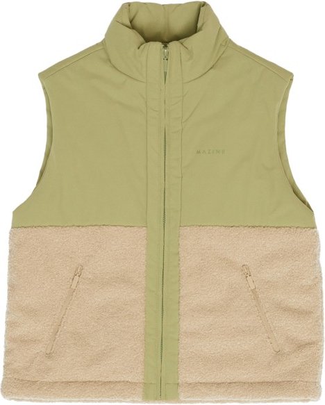 Thumbnail - Mazine - Women's Fabric Blocking Vest - Fleeceweste Gr S beige