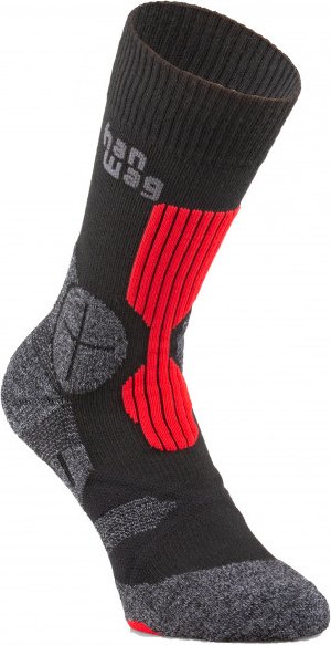 Hanwag - Hanwag Trek Socke - Wandersocken Gr 42-44 schwarz