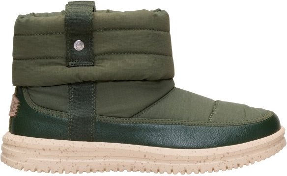 HeyDude - Women's Camden Cuff Nylon Quilt - Winterschuhe Gr 41 oliv