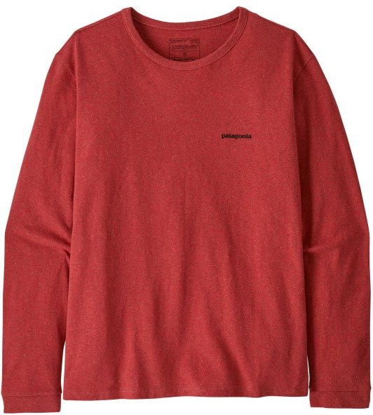 Patagonia - Women's L/S P-6 Logo Responsibili-Tee - Longsleeve Gr XS rot