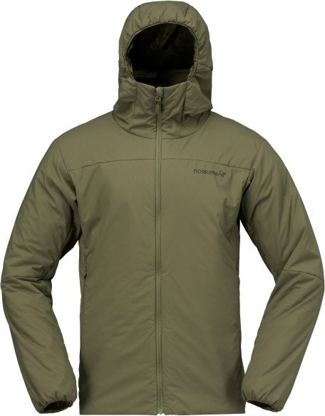Norrøna - Femund Thermo60 Zip Hood - Kunstfaserjacke Gr S oliv