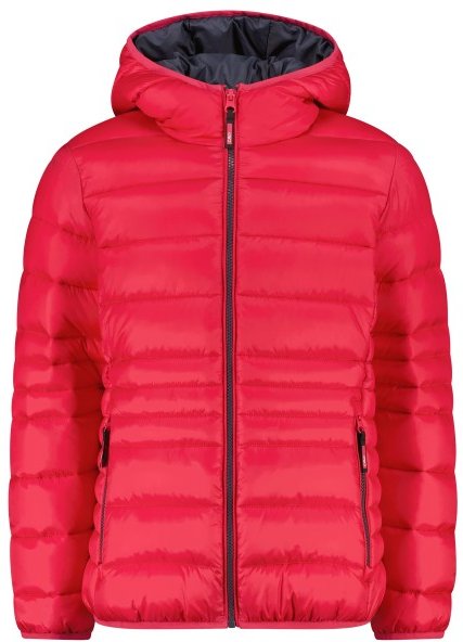 CMP - Girl's Down Jacket Fix Hood Taffeta - Kunstfaserjacke Gr 164 rot